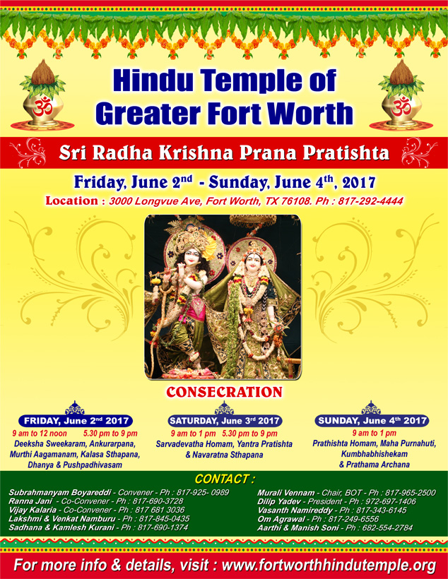 Sri Radha Krishna Prana Pratistha