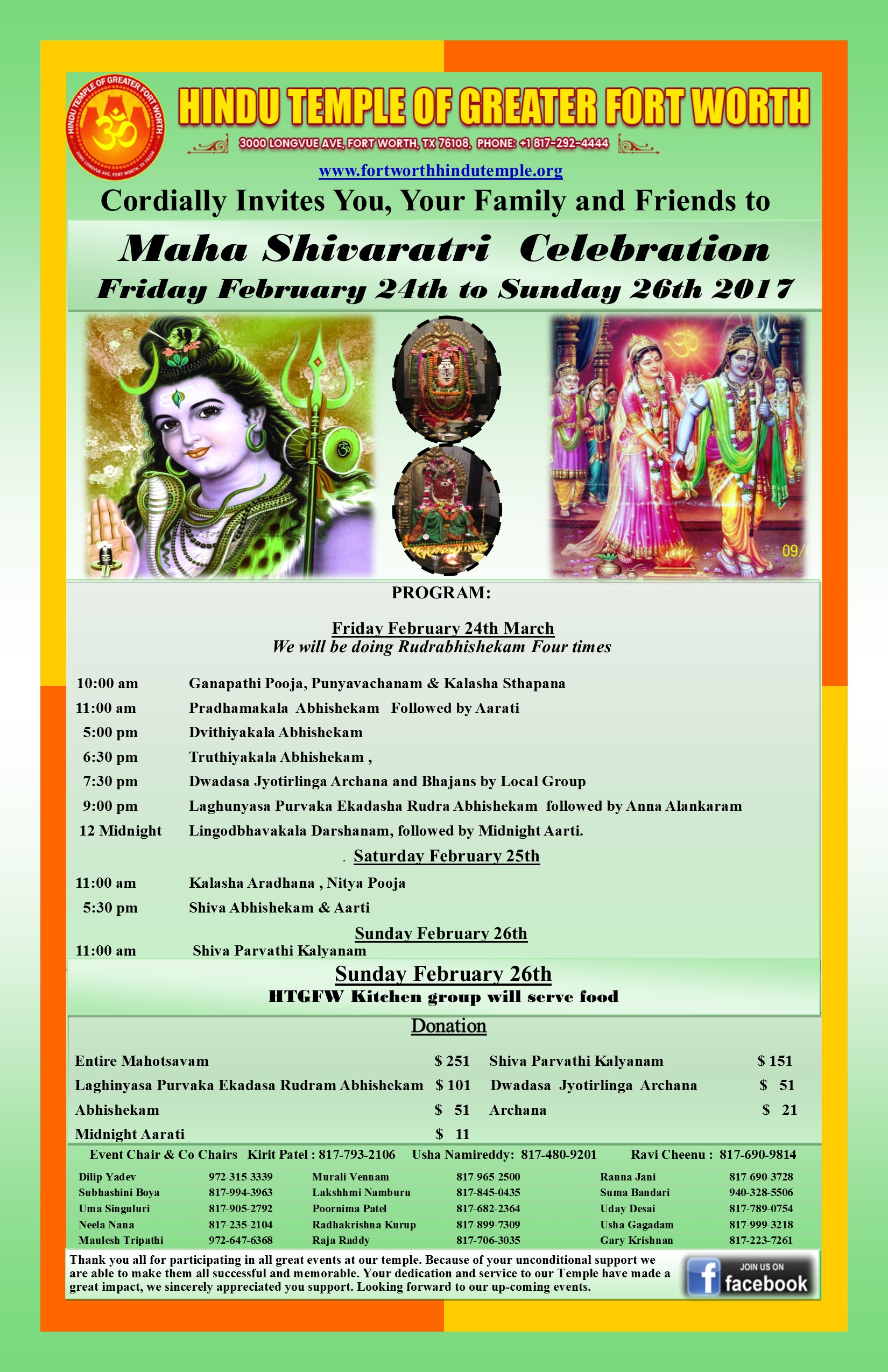 Maha Shivaratri Celebration Maha Shivaratri Celebration