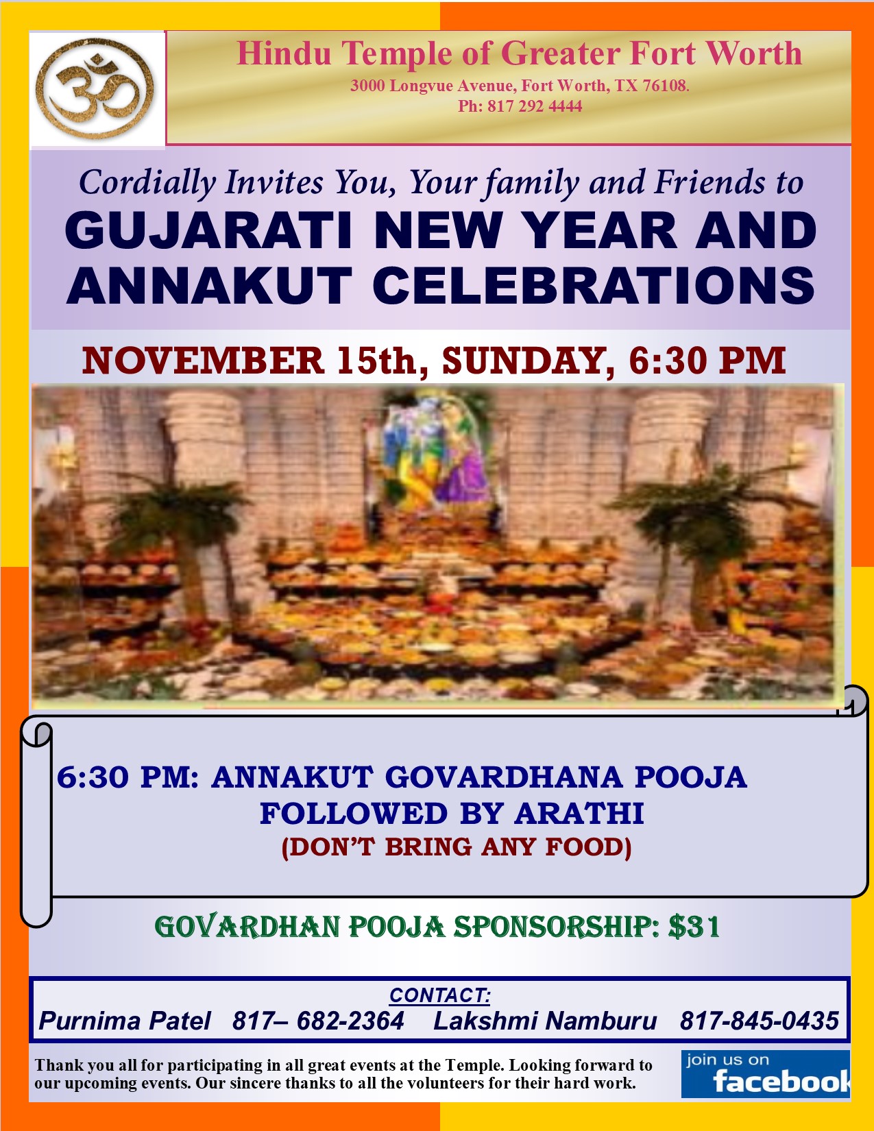 Gujarati New Year , Annakut Gujarati New Year , Annakut