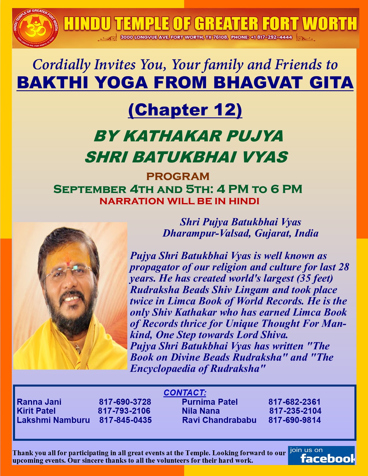 Sri Batukbhai Vyas Katha