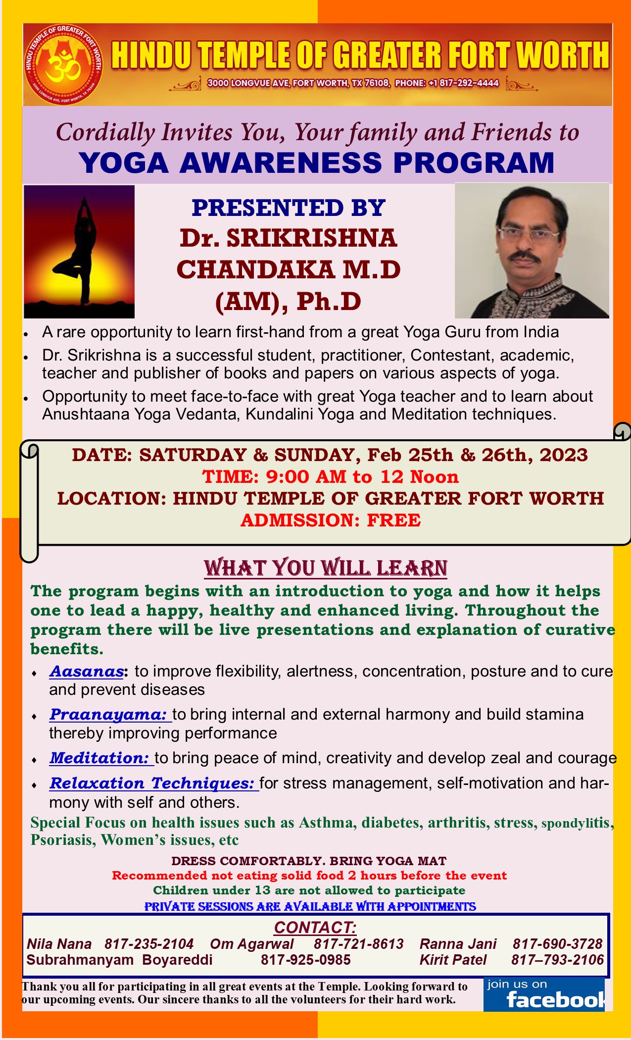 Yoga Awareness Program