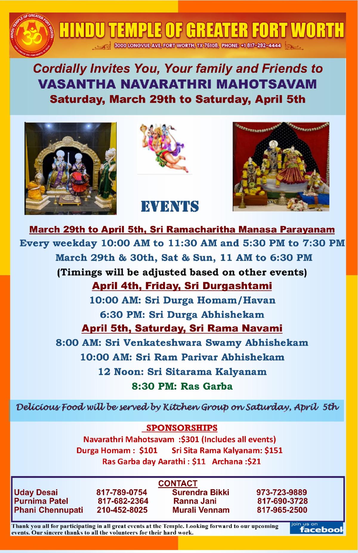 Vasantha Navarathri & Sri Rama Navami